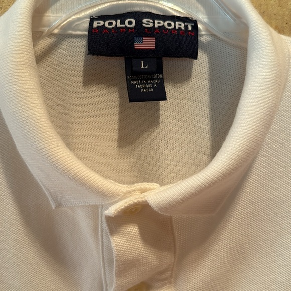Ralph Lauren White Polo Shirt women’s large short sleeve - Picture 2 of 4